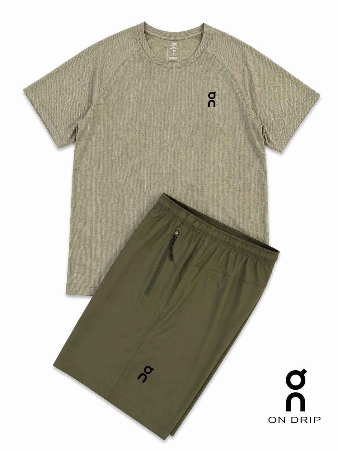 Khaki Performance Two-Piece Set