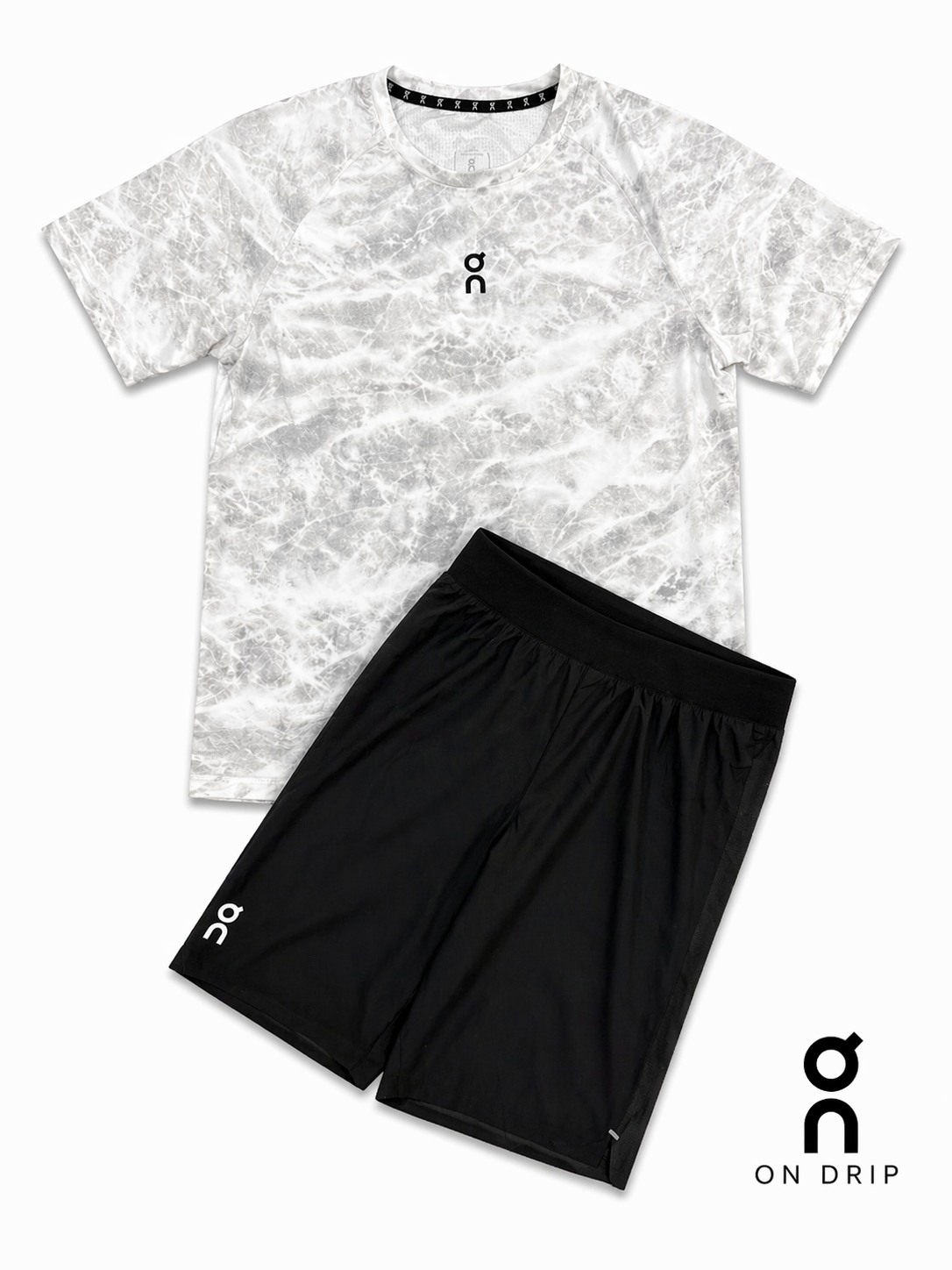 White Marble Performance Two-Piece Set