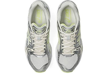 Kayano 14 – Silver Yellow Retro Running Style