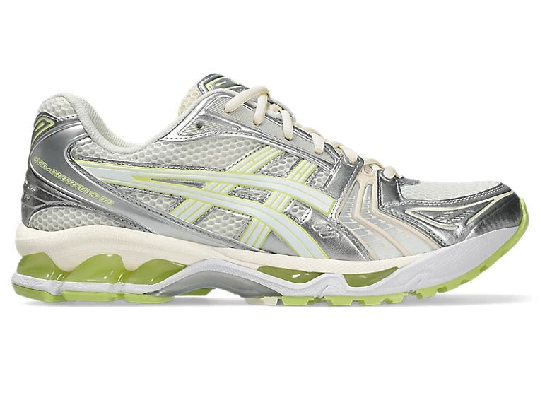 Kayano 14 – Silver Yellow Retro Running Style